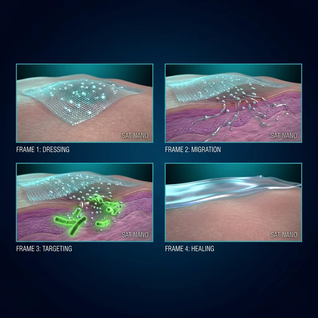 Papan cerita Nanozarah Perak untuk Aplikasi Perubatan